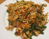 A picture of step 7 of Salmon sweet noodle dish.