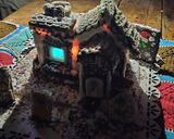 Foto del paso 12 de la receta: Mi casita de jengibre, chocolate y glasé!!🏠🎄🎄🎇