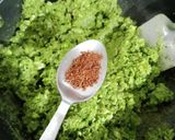 A picture of step 3 of Lilva(pigeon peas) kachori.