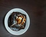 A picture of step 5 of Hot chocolate  brownie  with vanilla  icecream.