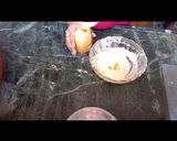 A picture of step 3 of Mango stuffed kulfi.