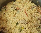 A picture of step 14 of Beef pulao biryani.
