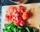 A picture of step 1 of Dal palak (spinach dal).