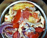A picture of step 4 of Irish potatoes chip and plantain with egg.