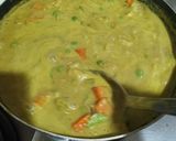 A picture of step 3 of Set Dosa with vegetable sagu (mixed veggies curry)..