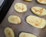 Une image de l'étape 1 de Pomme de terre chorizo mozza gratinée.