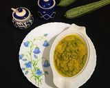 A picture of step 8 of Ridge Gourd in Poppy Seeds paste.