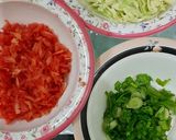 A picture of step 1 of Hot and sour soup.