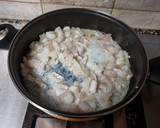 Foto del paso 2 de la receta: Bacalao con pimientos y patatas paja