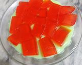 A picture of step 4 of 3 layer simple custard.