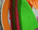 Foto langkah ke 7 dari resep Rainbow cake kukus.