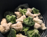 Foto del paso 1 de la receta: Salteado de brócoli 🥦 y coliflor al vapor en Olla GM g