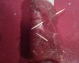 A picture of step 7 of Beef and bacon roll ups "rouladen".