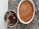 Postre trufa con nueces