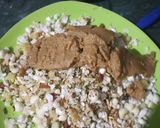 A picture of step 3 of Mawa Makhana Ladoo.