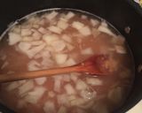 A picture of step 3 of Red Lentils soup with vegetables.