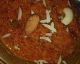 A picture of step 2 of Gajar ka halwa.