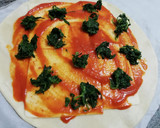 Foto del paso 2 de la receta: Pizza de Espinacas, Cabra 🐐 y miel🍯