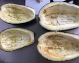 Une image de l'étape 1 de Aubergines farcies épinards courgettes tomates cerises et mozzarella.