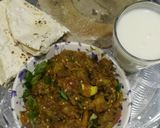 A picture of step 9 of Ringna no olo(kathiyawadi dhaba style).