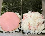 A picture of step 2 of Onigiri Waffle.