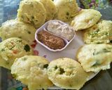 A picture of step 1 of Mix veg sooji & daal idli.