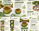 Foto langkah ke 6 dari resep Pancake Creamy Matcha.