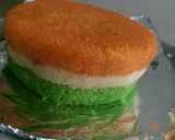 A picture of step 7 of Tricolour coconut barfi.