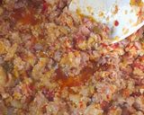 Foto del paso 4 de la receta: Tacos de chorizos de cerdo al vino, nueces, roquefort y morrones