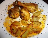 Foto del paso 6 de la receta: Jamoncitos de pollo y patatas al horno con sobrasada