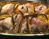 Une image de l'étape 4 de Poulet au four mariné en jus d’orange.
