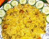 A picture of step 9 of Chicken Chunks Green Peas Rice or Tahiri 😋.
