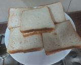 A picture of step 2 of Chicken and eggs cheese sandwiches with french fries.