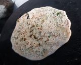 A picture of step 7 of Palak paratha.