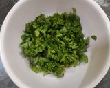 A picture of step 3 of Chaat (Papad Chat).