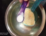 A picture of step 1 of Bread paneer Dhokla.