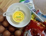 Hình bước làm 1 của món Bánh bông lan