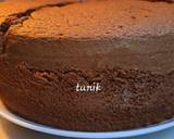 Cara Membuat Coklat Chiffon Cake  loyang tulban 9