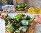 Foto langkah ke 8 dari resep Lemper Ayam Bunga Telang.