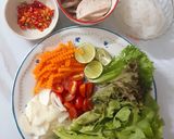 A picture of step 1 of Spicy Glass Noodle & Vietnamese Sausage Salad.