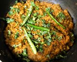 A picture of step 8 of Soya Baingan Bharta.