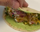 A picture of step 6 of Fresh Methi Paneer Bhurji Tortilla Wrap (Protein Pack).
