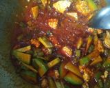 A picture of step 6 of Brown rice with Mexican curry (no onion no garlic).