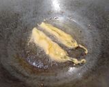 A picture of step 2 of Mirchi Bhajiya (Stuffed Chili Fritters).