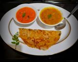A picture of step 3 of Rava Dosa.