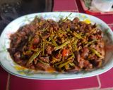 Foto langkah ke 7 dari resep Ampela ayam tumis tangkai seledri.