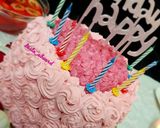 صورة لخطوة 9 من وصفة كيكة عيد ميلاد 💖🎂🎊🎉🎈