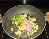 A picture of step 2 of Fried curd Rice.