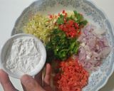 A picture of step 5 of Vegetable Kofta with chapati.