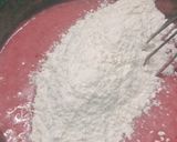 A picture of step 3 of Eggless strawberry cake.